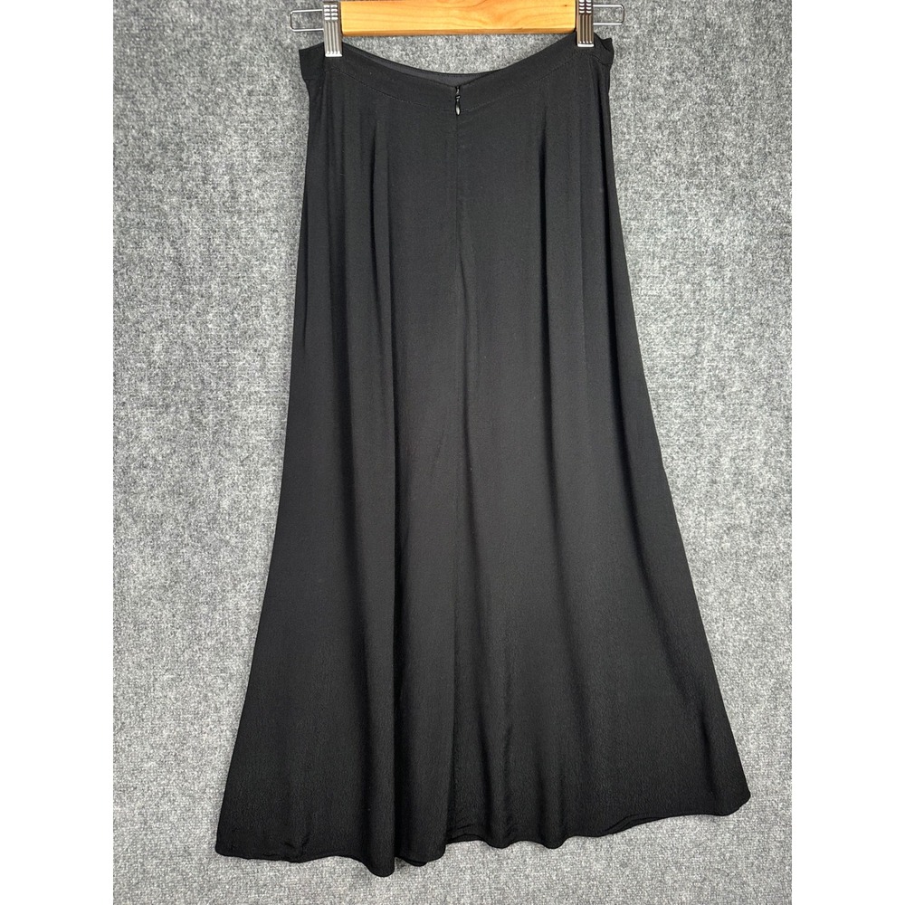 Wilfred Aritzia Women Maxi Skirt 2 Black Crepe Flowy Minimalist High Waist Long - Picture 10 of 10